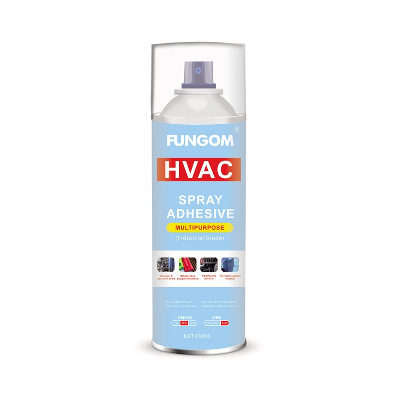 Adhésif de pulvérisation Hvac